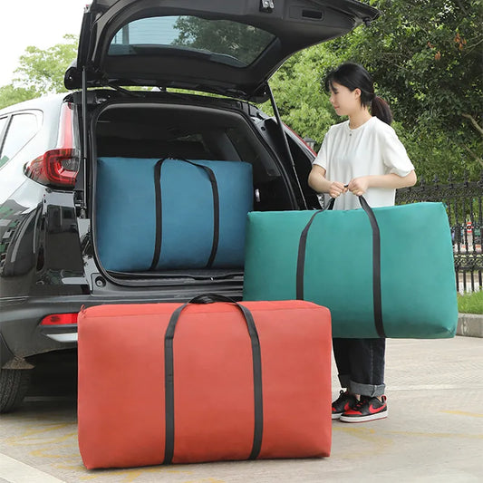 Portable Waterproof Storage Bag: Big Capacity, Dustproof, Moistureproof - Ideal for Quilts, Clothes, and Under-Bed Organization