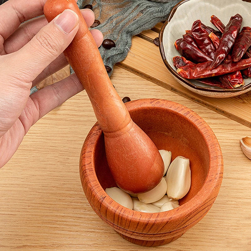 Manual Garlic Grinder & Masher – Household Garlic Press Mortar Bowl for Crushing, Mashing & Pounding