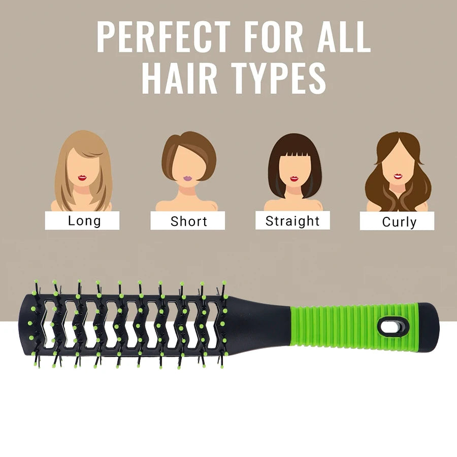 Pro Salon Double-Side Massage Comb – Anti-Tangle Detangling Hairbrush with Wide Teeth, Anti-Loss Hairstyling Brush
