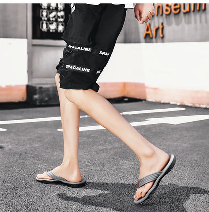 High Quality Men's Flip Flops – Fashion Summer Beach Slippers, Breathable & Thick Sole Casual Outdoor Sandals