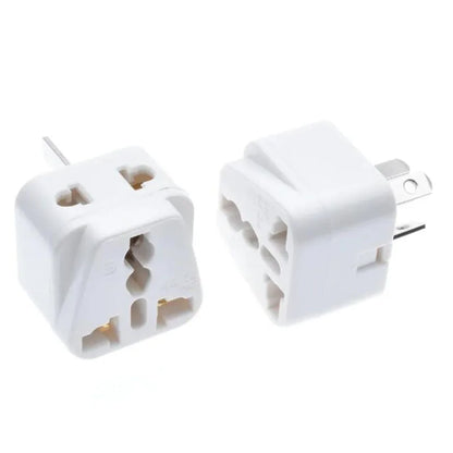 Universal 2-in-1 Plug Adapter – CN, US, UK, EU to AU Converter Socket for Australia & New Zealand Travel, 10A (White/Black)