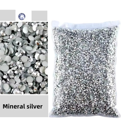 Jelly AB Resin Rhinestones 2-6mm — Non-Hotfix Flat Back Plastic Crystals & Strass Glitters, Large Pack