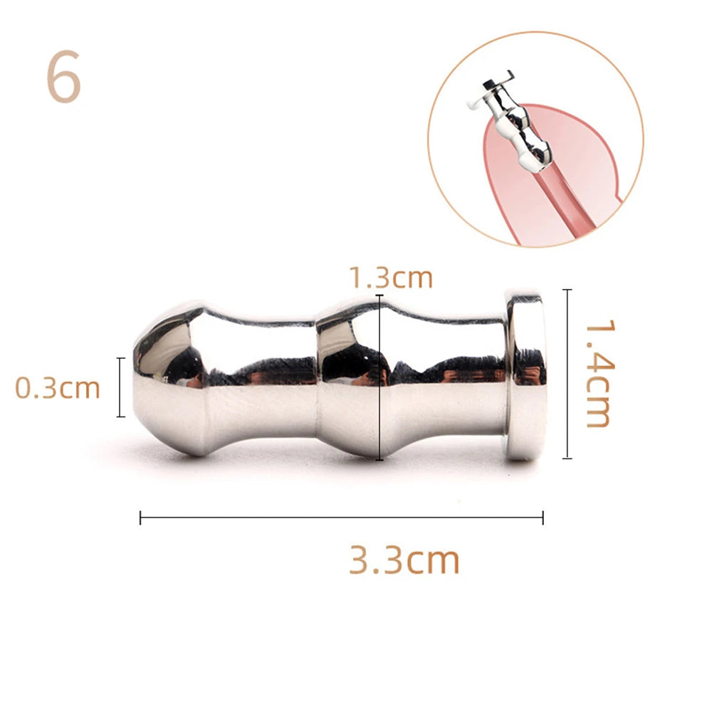 28-Piece Stainless Steel Urethral Sound Set – Hollow Urethra Dilator & Male Stimulation Chastity Toy