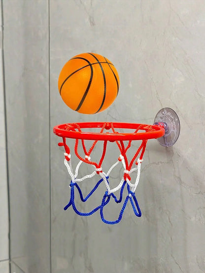 Small Basketball Set - Coordinated Wrist Solid Rubber Elastic Ball for Children's Exercise & Shooting Table Game Toy