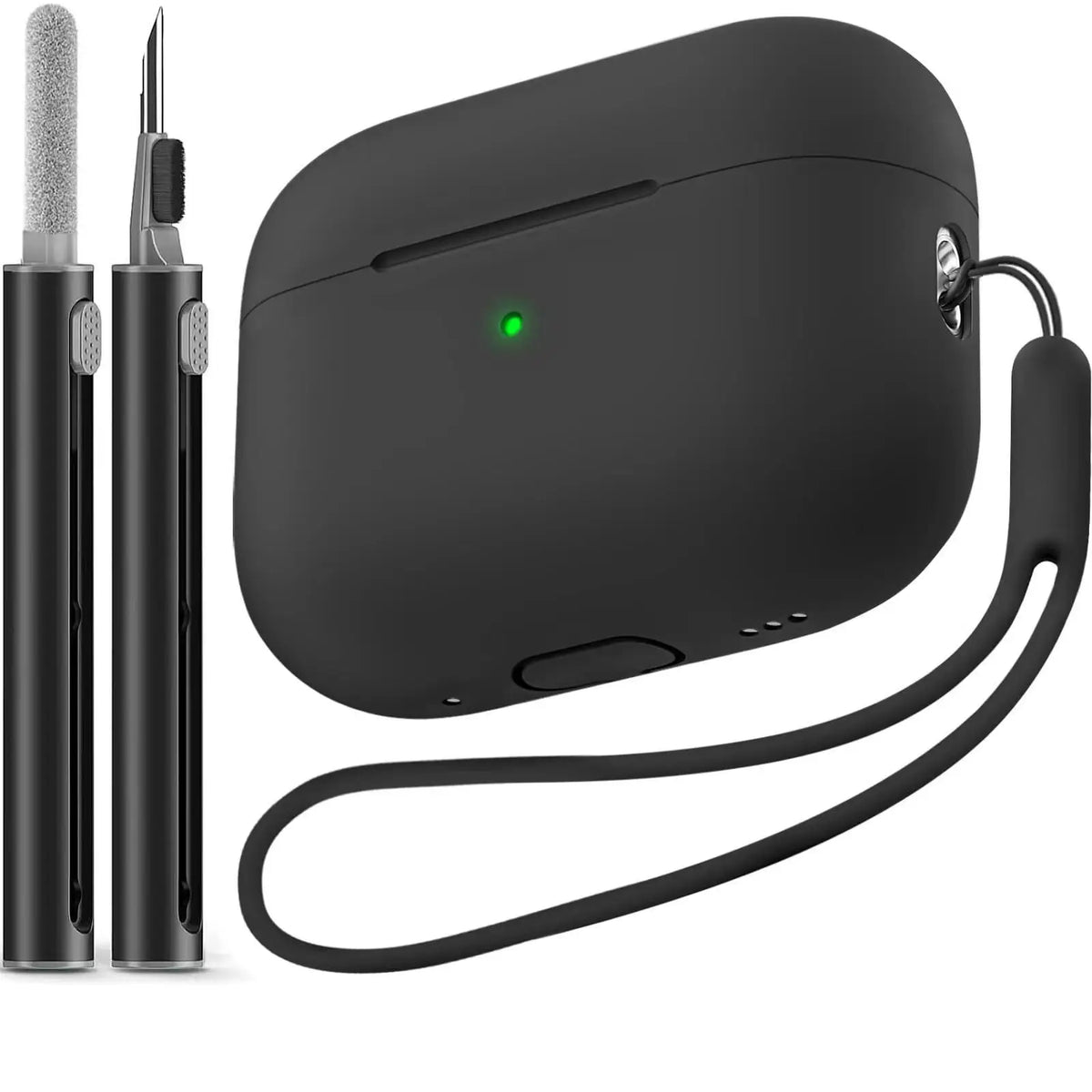 AirPods Pro 2 Silicone Case Cover - Soft Protective Case with Cleaning Kit for Apple AirPods Pro 2nd Generation