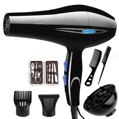 Professional Hair Dryer 1200W/2200W – High Power Blow Dryer Brush for Salon & Barber Hairdressing