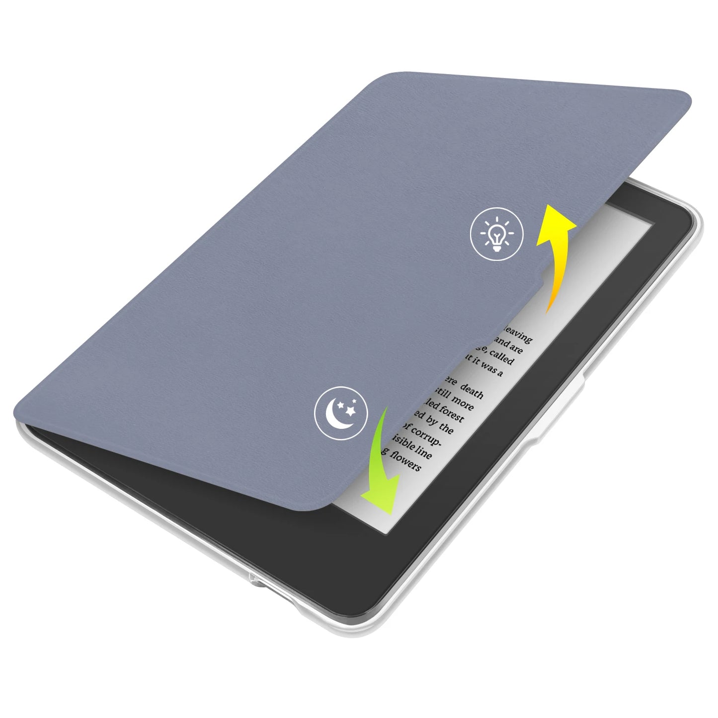 Kobo Clara 2E Case with Screen Protector — 6" Auto Sleep Leather Magnetic Cover & Transparent Acrylic Funda