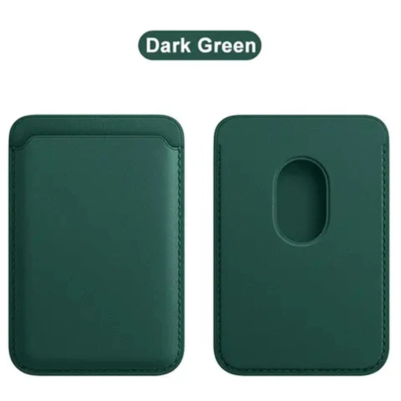 Leather MagSafe Wallet Case with Card Holder for iPhone 15 Pro Max, Compatible with iPhone 14, 13 & 12