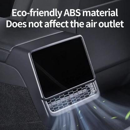 Tesla Model 3/Y Rear Center Console Vent Cover - Dust-Proof Car Interior Accessory