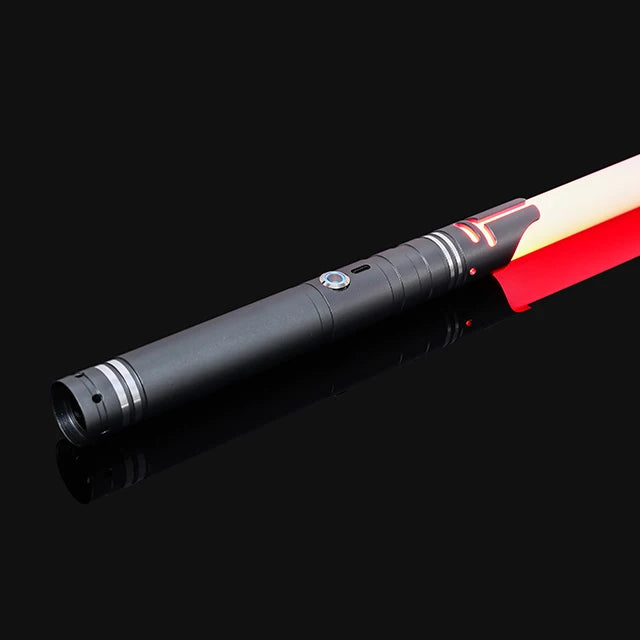 Luke RGB Metal Lightsaber Sword - Colorful Flashing LED Kpop Lightstick for Rave Parties and Cosplay