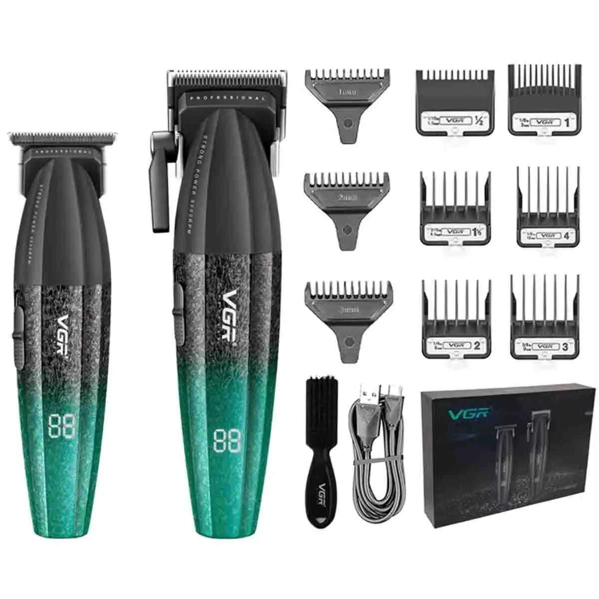 VGR Professional Hair Clipper V-640 S3 — 9000RPM Hair Cutting Machine & Beard Trimmer for Men