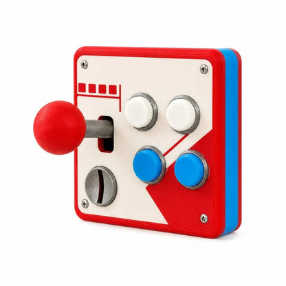 Retro Arcade Joystick Switch Plate Cover - 3D Printed Gaming Room Wall Decor