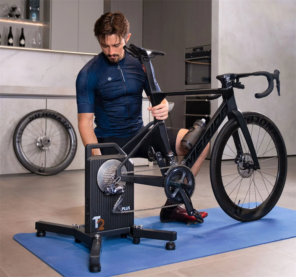 CYCPLUS T2 Indoor Cycling Trainer — Direct Drive Exercise Bike with ANT+ & BLE 5.0 Power Meter