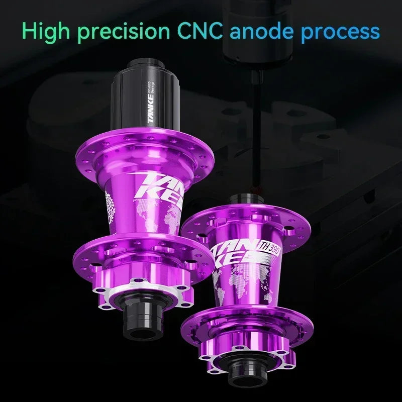 TANKE 120 Click MTB Hub – 6-Bearing Front & Rear Bicycle Hub for 7-12 Speed, 28/32/36 Holes, Disc Brake