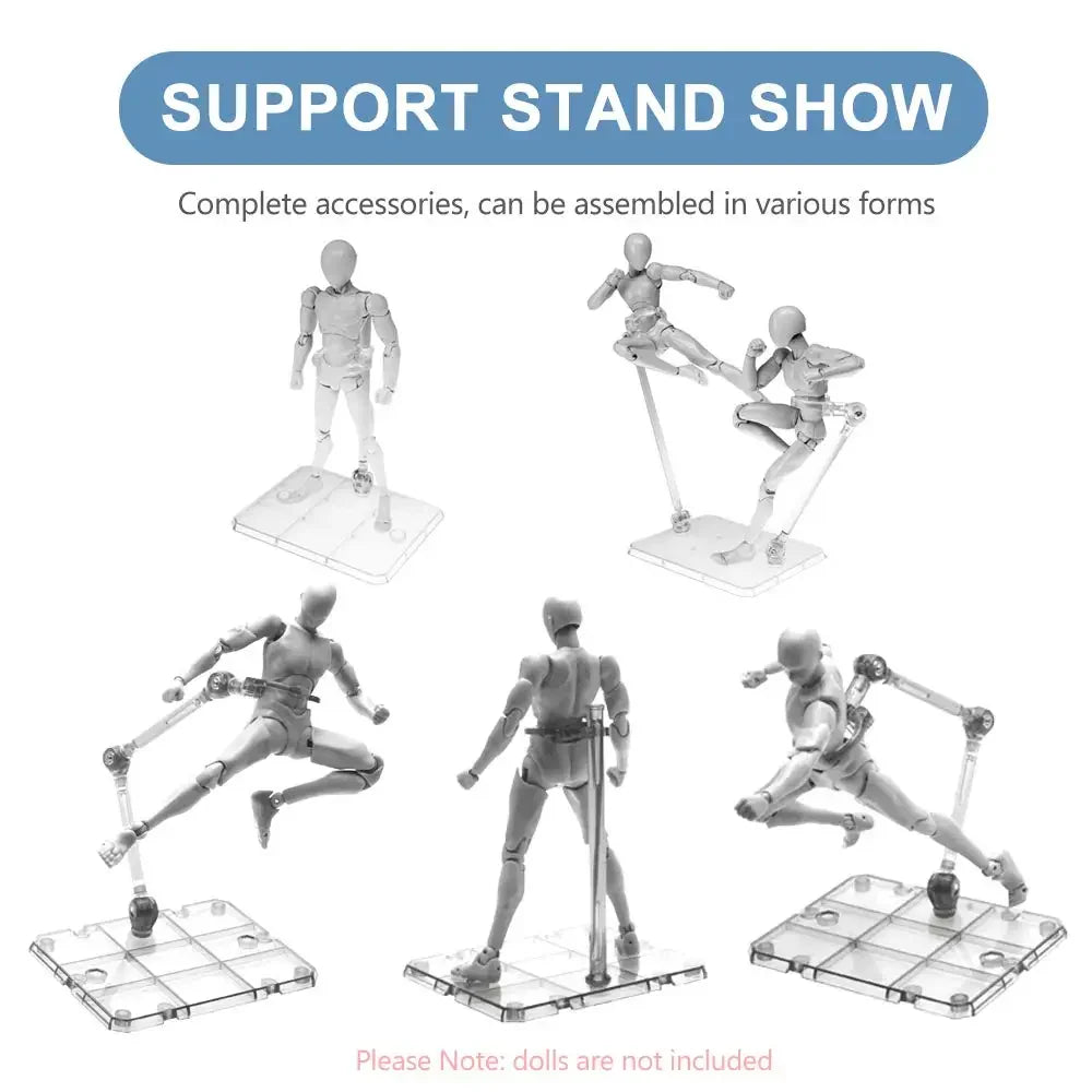 3/5/10PCS Action Figure Display Base – Doll Model Stand for HG, RG, SD, SHF Gundam 1/144 Toys