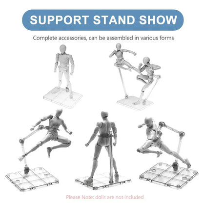 3/5/10PCS Action Figure Display Base – Doll Model Stand for HG, RG, SD, SHF Gundam 1/144 Toys