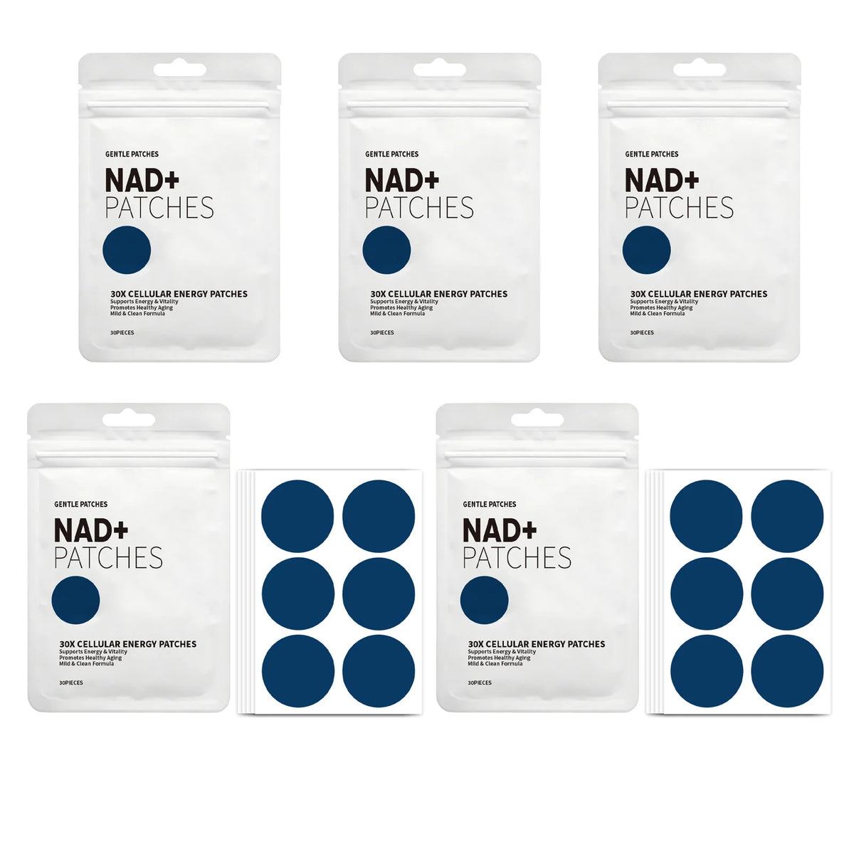 NAD+ Body Care Patches - Breathable, Skin-Friendly Daily Wellness Patches for Men & Women at Home, Work or Travel