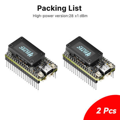 Heltec V4 WiFi LoRa 32 Dev Board - ESP32-S3 SX1262 28dBm 16MB Flash 2MB PSRAM 0.96" OLED for IoT & Mesh Gateway Projects