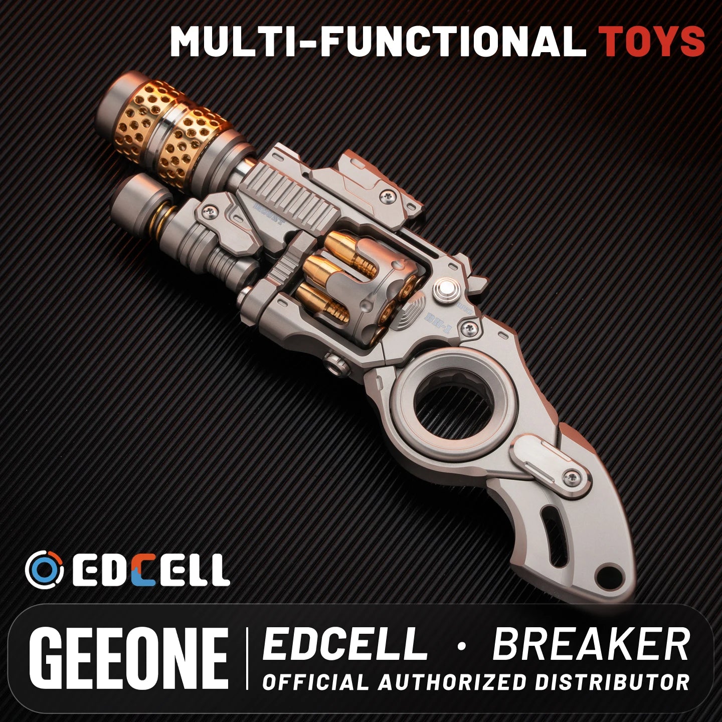 EDCELL Breaker EDC Fidget Toy - Metal Stress Relief Gadget & Pocket Fidget Tool