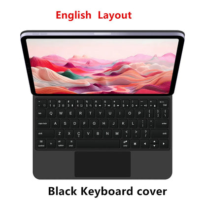 Magic Keyboard Case for iPad Air & Pro — 12.9/13-inch Smart Folio, Multi-Touch Magnetic Backlit Wireless Keyboard