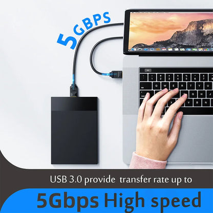 USB 3.0/2.0 Extension Cable – Male to Female High-Speed Extender for Laptop and PC