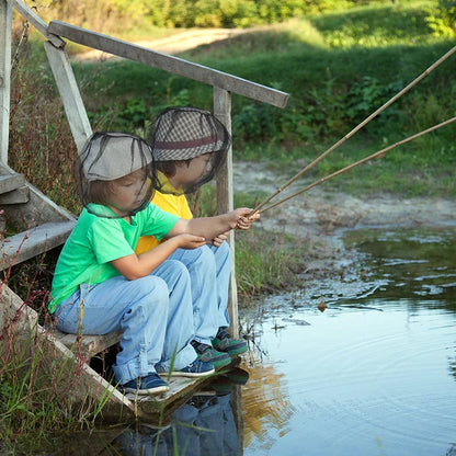 Outdoor Fishing Cap with Mosquito Net: Bug Mesh Head Protector Hat for Camping, Travel, Hiking - Garden Supplies Included