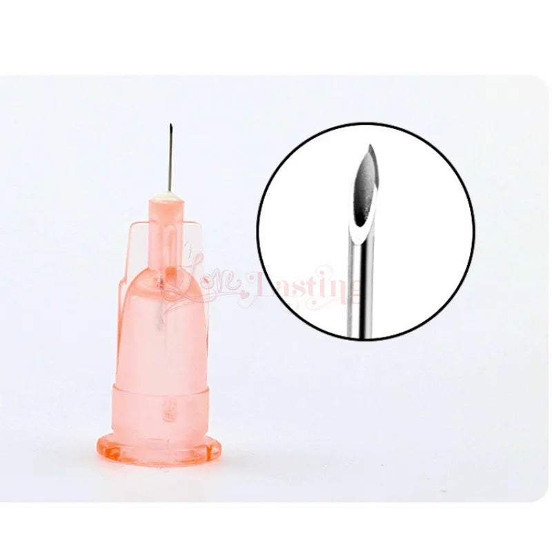 100pcs 32G Disposable Syringe Needles (4mm, 6mm, 8mm, 13mm) - Painless Small Needle Irrigator & Eyelid Tool Parts
