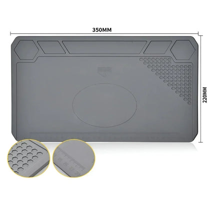 ESD Heat-Resistant Soldering Mat – Magnetic Silicone Work Pad for BGA Repair and Heat Insulation