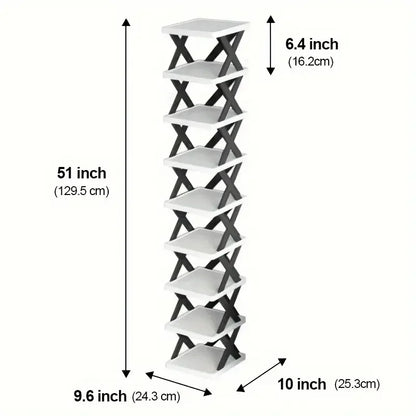 Multi-Layer Detachable Shoe Rack Storage Organizer — Space-Saving Household Shoe Shelf Cabinet