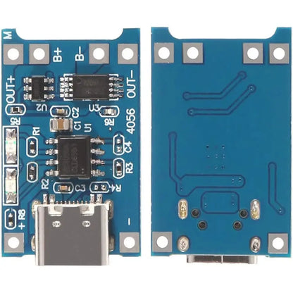 10PCS 5V 1A 18650 Lithium Battery Charging Board - TP4056 Mini/Micro USB Type-C Module with Protection