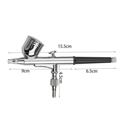 Gravity Dual-Action Mini Airbrush Spray Gun Paint Set for Nails, Makeup, Tattoos, Car Repair & DIY Art