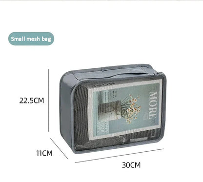7–10 Pc Travel Organizer Storage Bags Set – Portable Packing Cubes for Suitcase, Clothes, Shoes & Luggage Tidy Pouch
