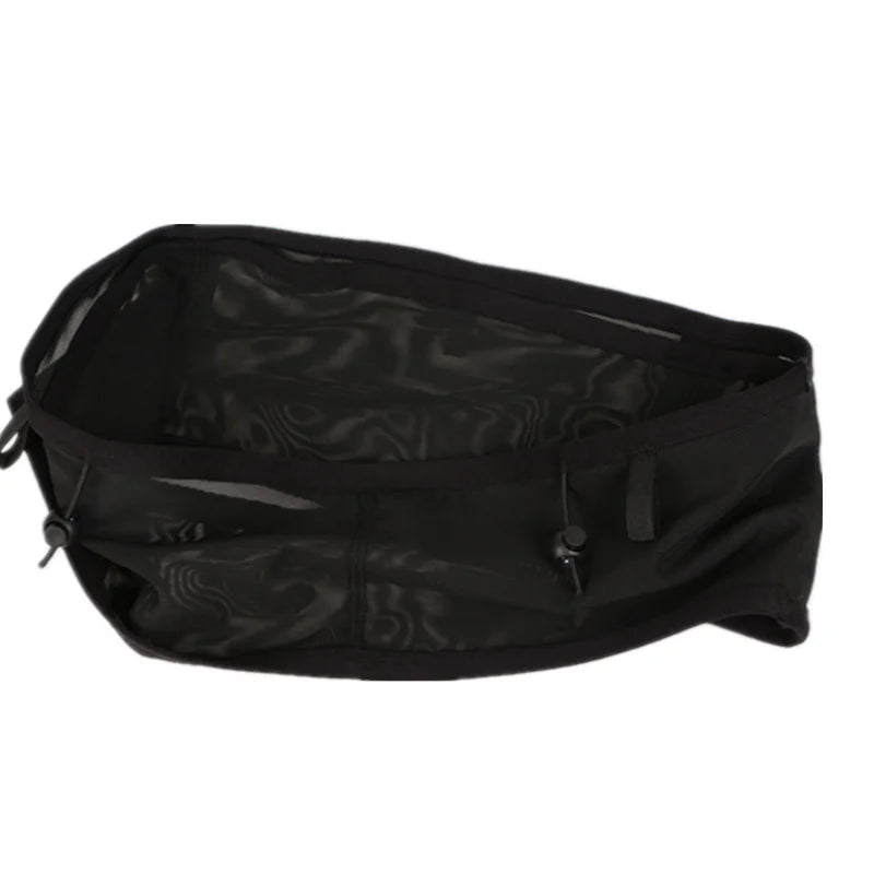 Large Capacity Sports Fanny Pack — Multi-Functional Running, Cycling & Hiking Bag with Elastic Mesh for Phone & Water Bottle