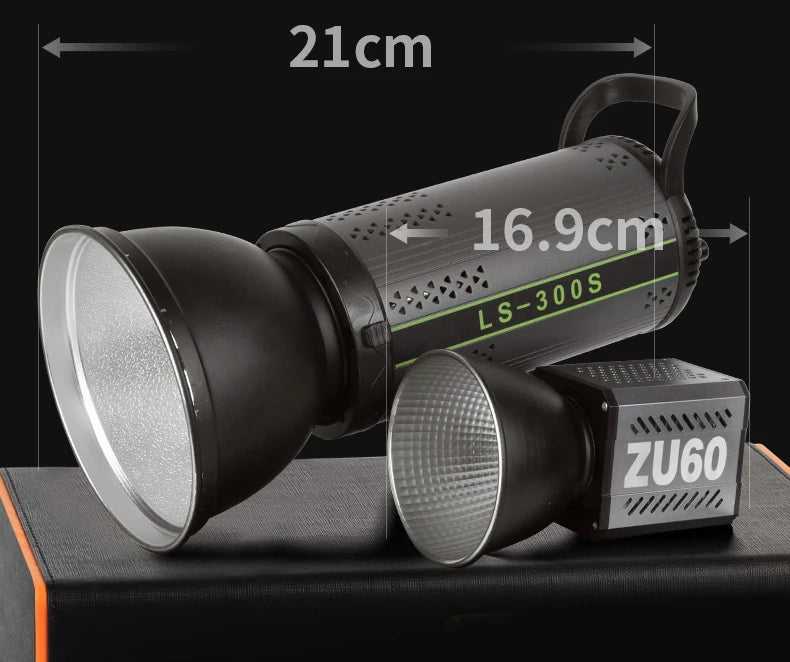 60W COB Video Light - CRI≥90, TLCI≥97, Dual Color Temperature 2700K-6500K, Portable Mini Bowens Live Lighting
