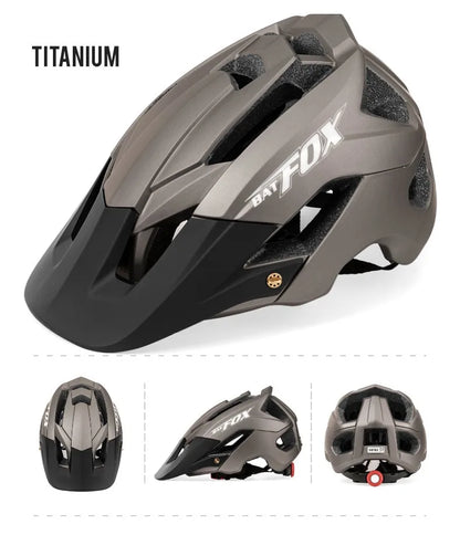 BATFOX Ultralight Bike Helmet – Molded Mountain & Road Helmet for Men, DH AM Cycling Equipment, Casco Ciclismo Bicicleta