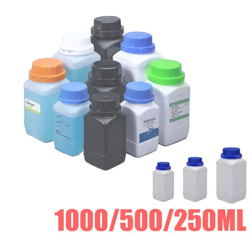Empty Plastic Bottles 250ML/500ML/1L — HDPE Liquid, Cosmetic, Food & Chemical Storage Containers