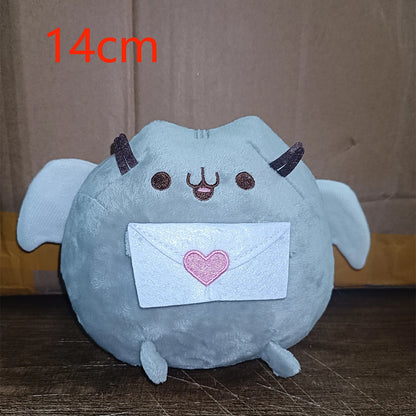 Cute Simulated Cat Plush Doll - Soft Anime-Inspired Stuffed Toy for Tabletop, Bedroom, and Home Decor, Kids’ Gift