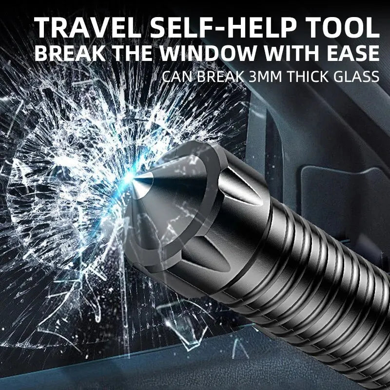 Wolf Tooth Lamp Rod - Strong Light Charging Outdoor Super Bright Multi-Functional Vehicle Tool, Retractable for Self-Defense and Patrol