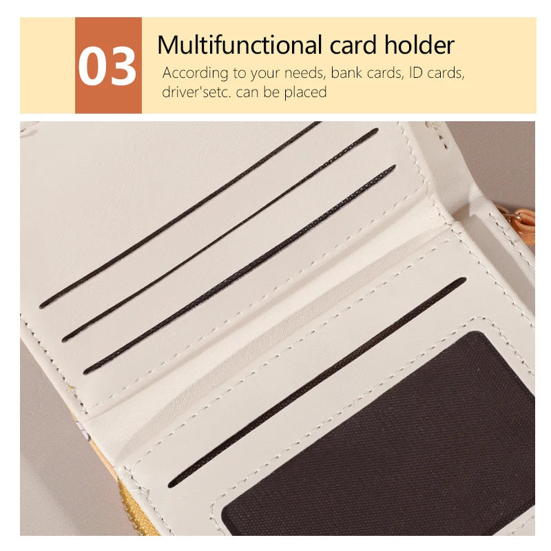 Flower Patterned Credit Card Holder – Small Zipper Card Case Wallet for Women & Men, Handheld and Compact