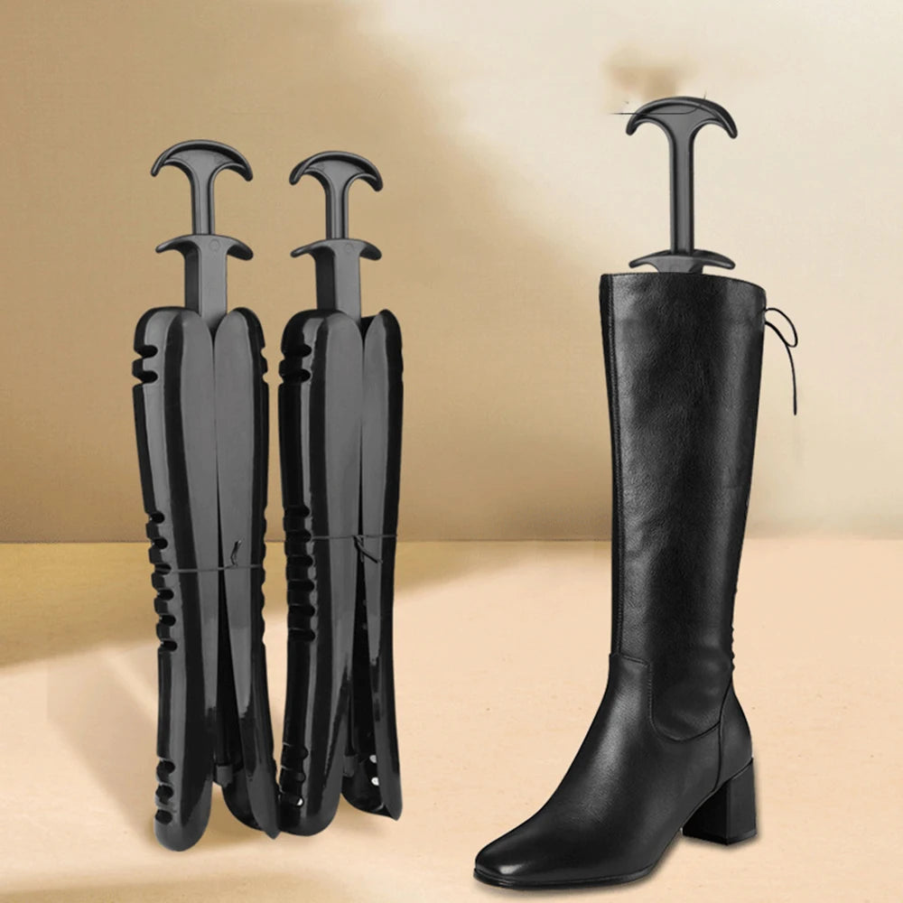 Boots Stand Holder with Handle – Anti-Crease Boot Shaper & Toe Support for Women’s Long Boots