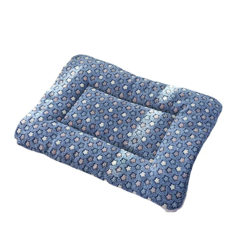 Thick Cat Sleeping Mat - Soft Flannel Pet Cushion Blanket for Cats & Small Dogs Winter Warm Comfort
