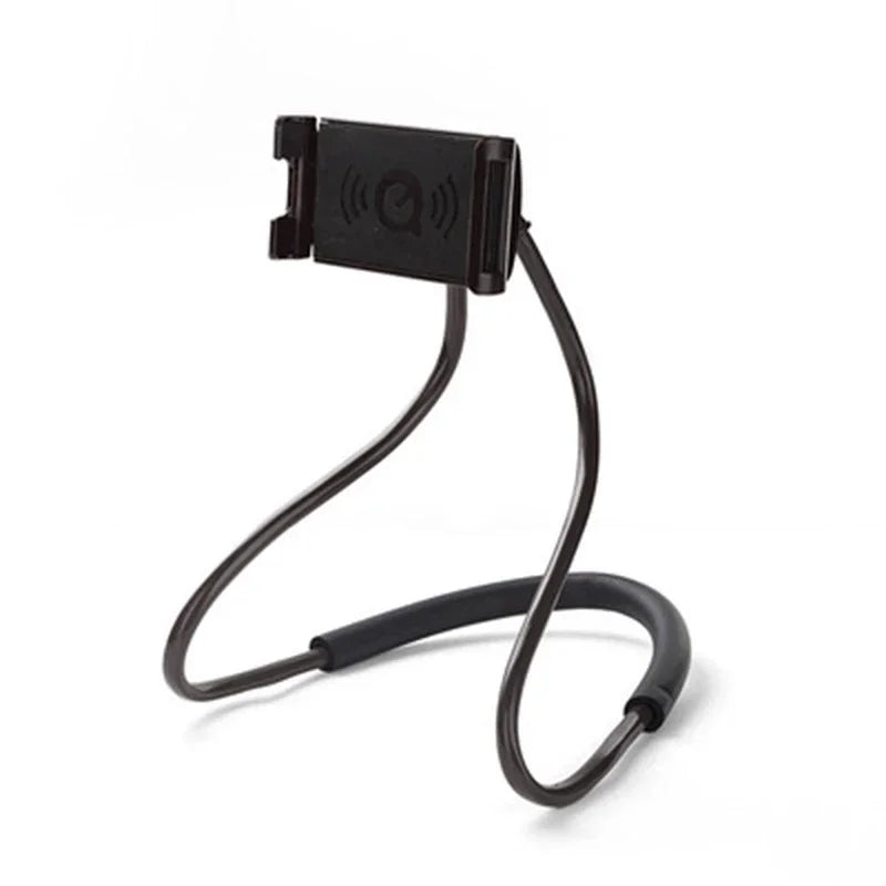 360° Flexible Neck Phone Holder - Hands-Free Hanging Stand for iPhone, Samsung & Xiaomi