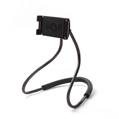 360° Flexible Neck Phone Holder - Hands-Free Hanging Stand for iPhone, Samsung & Xiaomi