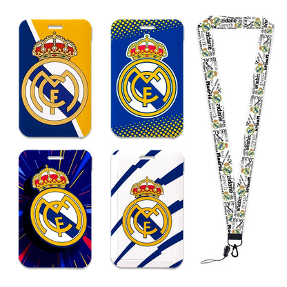Spanish Football Neck Strap Lanyard – Cartoon Badge Holder ID Card for Kids, Students, Girls & Boys Gift