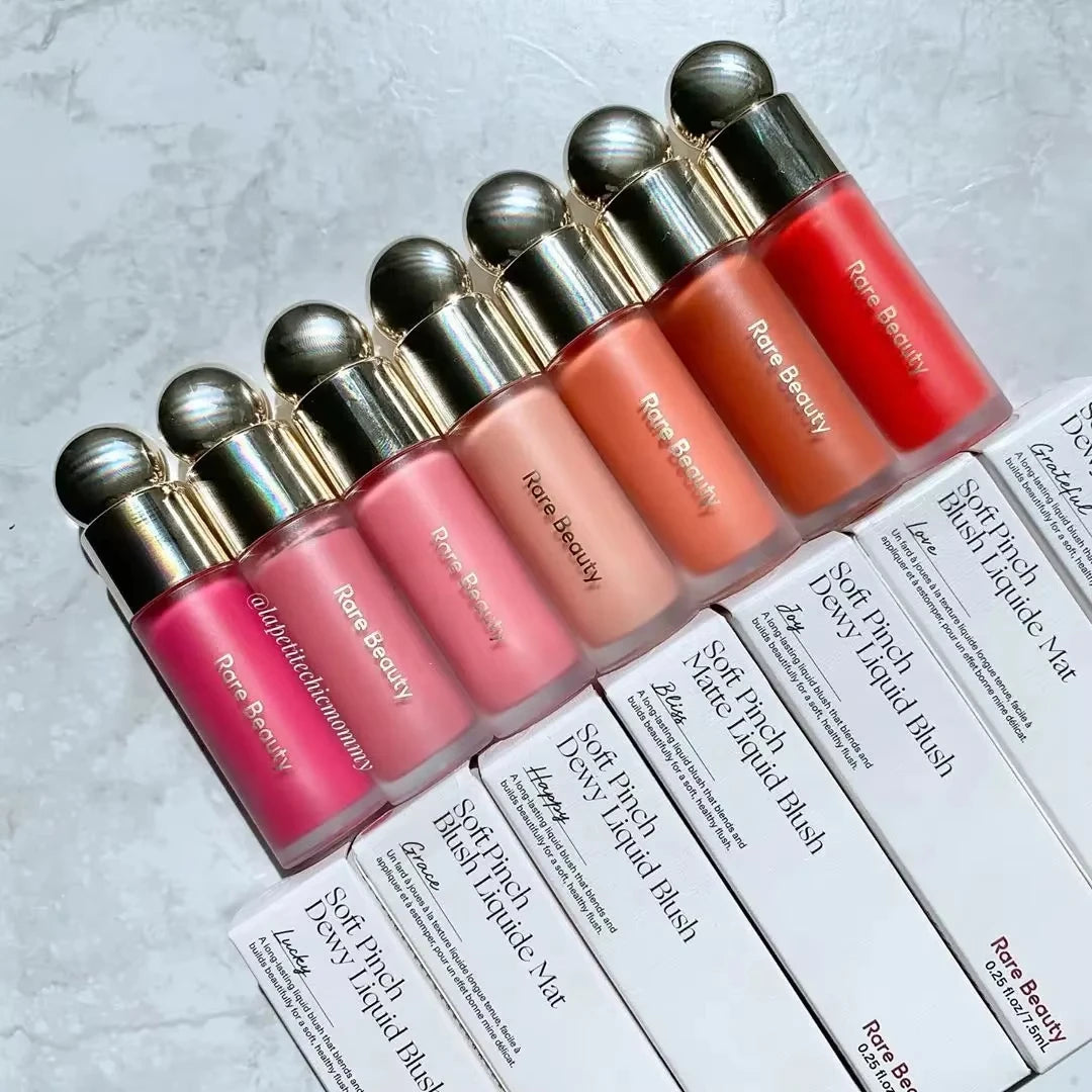 Rare Beauty Soft Pinch Liquid Blush – Long-Lasting Silky Smooth Buildable Flush Makeup, Seamless Matte Dewy Finish Cheek Color
