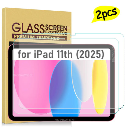 2-Pack iPad 11" Tempered Glass Screen Protector – Anti-Scratch HD Film for iPad 2025 11th Gen A16