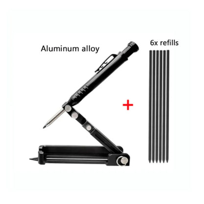 Multi-Function Adjustable Contour Gauge – Measuring & Scribing Ruler for Deep Holes, DIY Woodworking Compass Tool