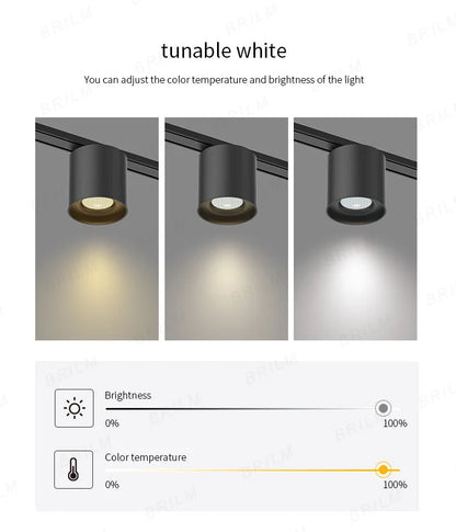 Ultra-Thin 6mm Magnetic Track Light – Dimmable LED Spot Lamp with Smart Tuya Zigbee Gateway