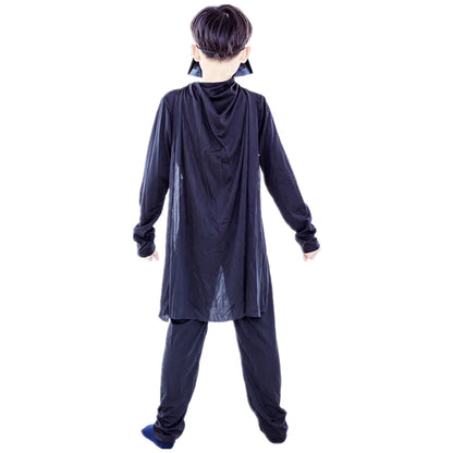 Boys Classic Darth Vader Movie Mask Costume – Printed Cape Armor Onesie for Halloween Kids Fantasy Cosplay