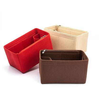 WUTA Felt Insert Bag Organizer — Inner Liner for LV Speedy 20/25/30/35 Handbags, Makeup & Travel Purse Storage